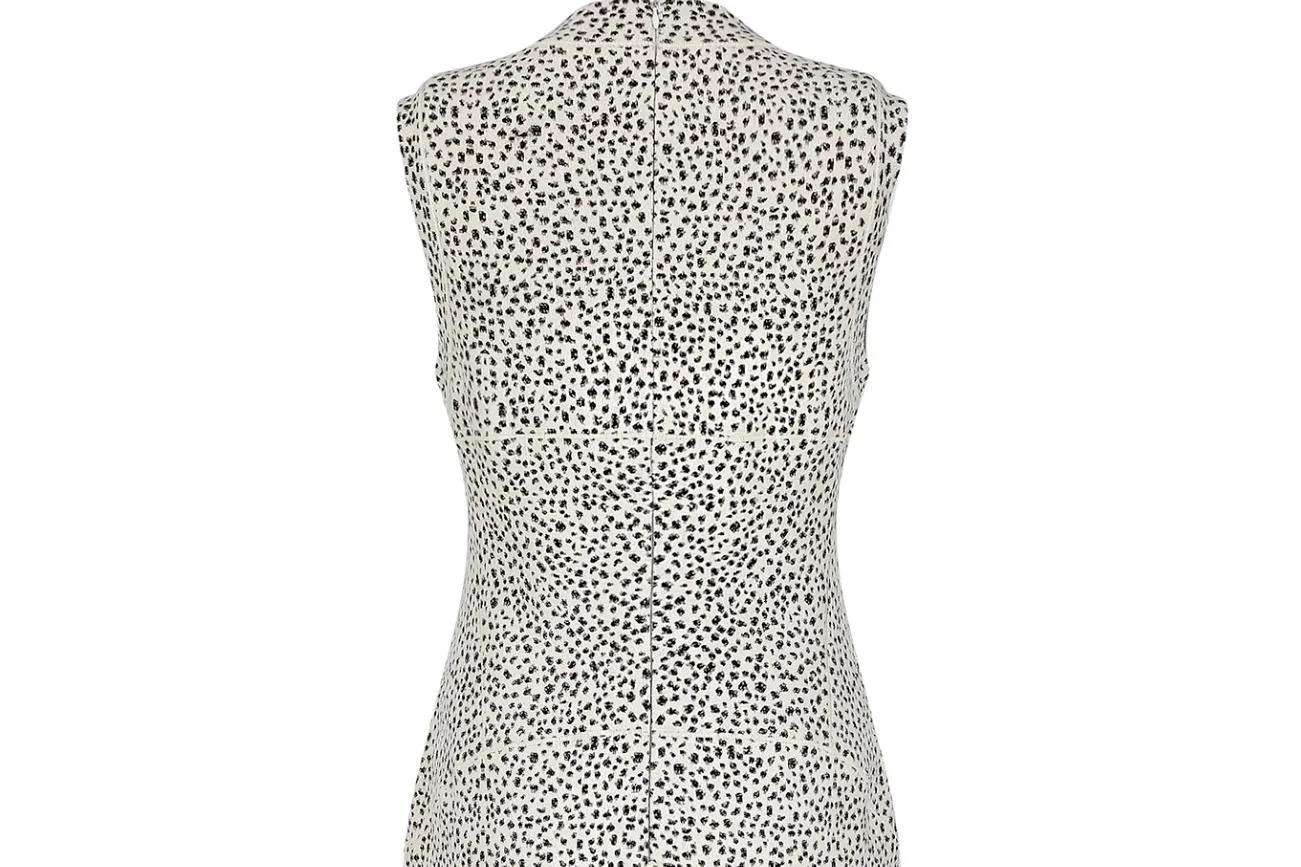 2010s Alaia Snow Leopard Sheath Dress