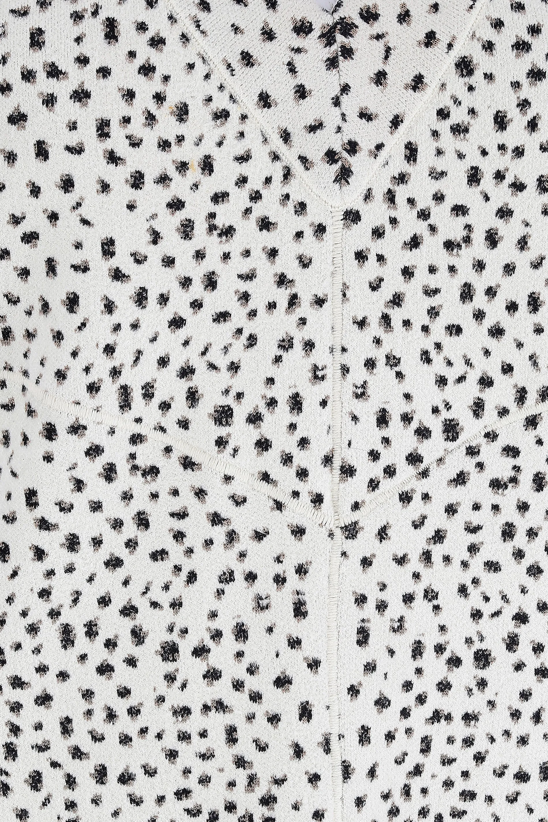 2010s Alaia Snow Leopard Sheath Dress
