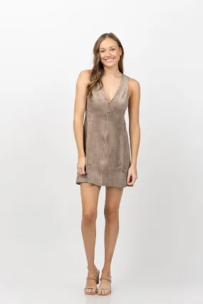 Amanda Uprichard Collins Dress in Taupe