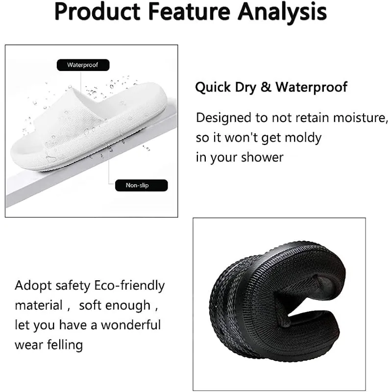 Anti Slip Texture Bathroom Sandals