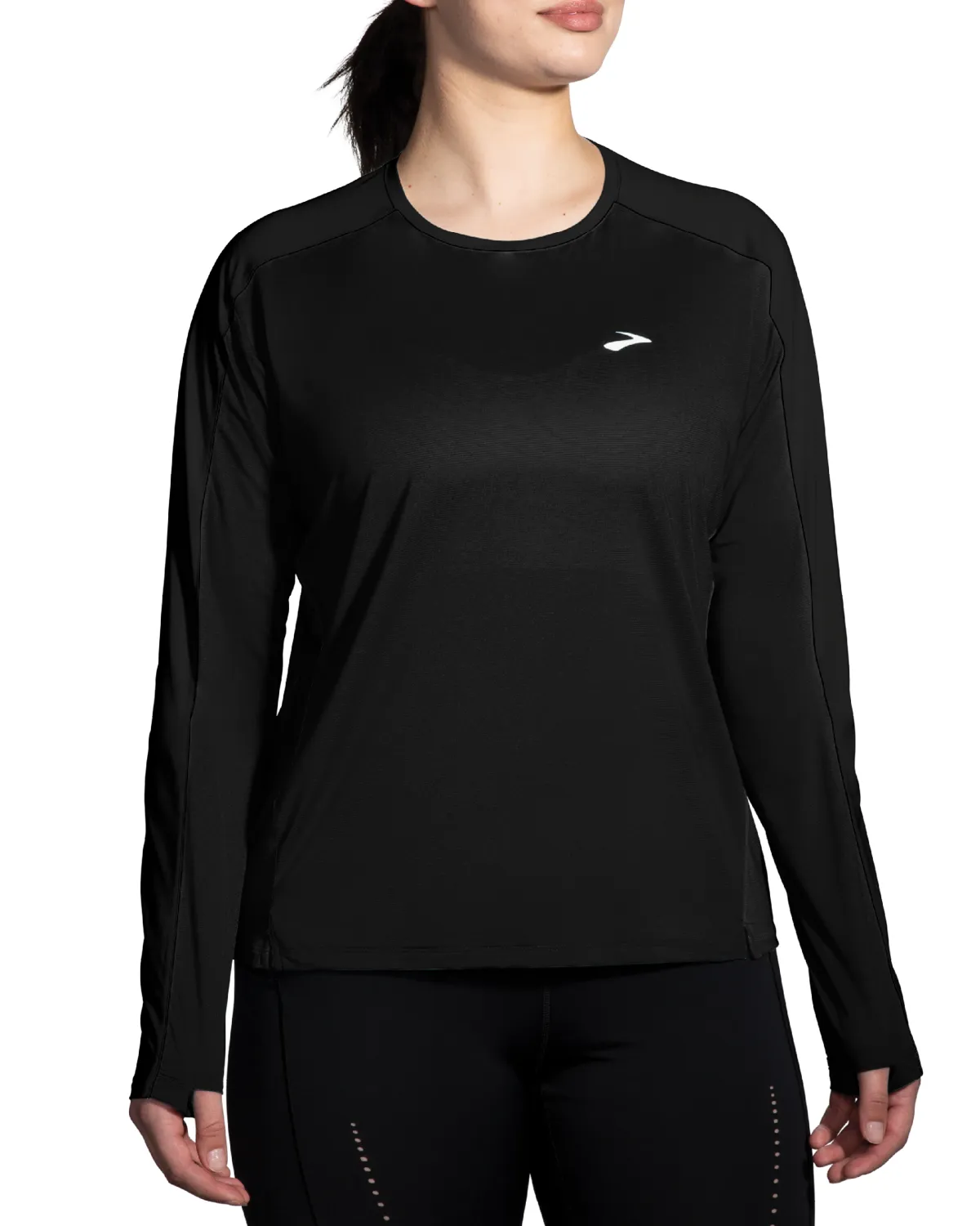 Brooks TCM Sprint Long Sleeve - Black (Women's Sizing)