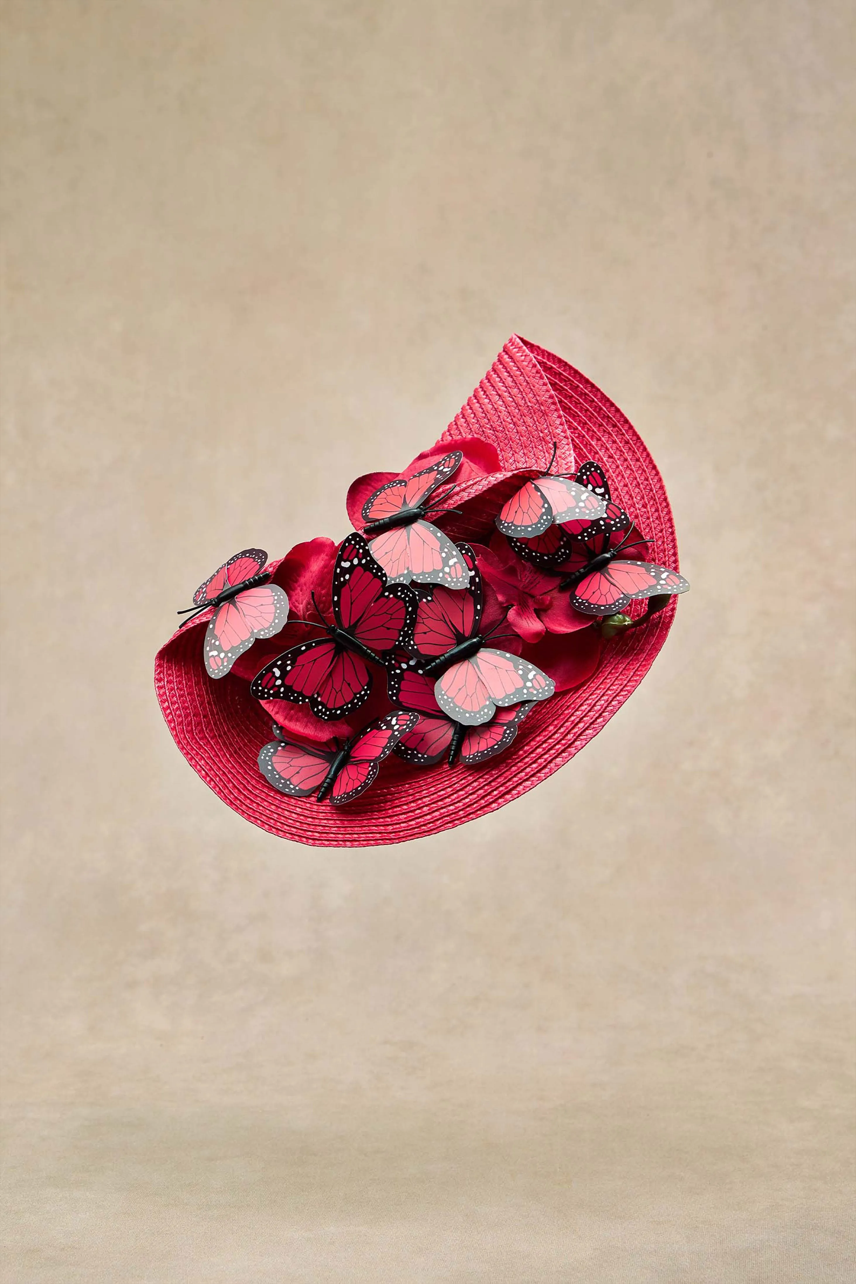 Butterfly Derby Wide Brim Fascinator