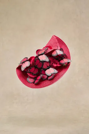 Butterfly Derby Wide Brim Fascinator