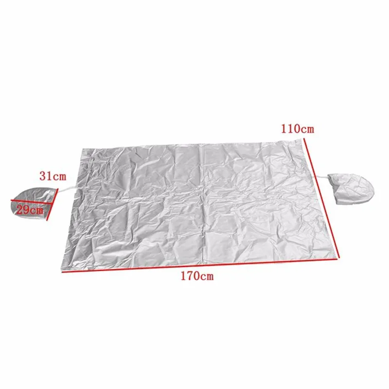Car Front Wind Shield Mirror Cover Rain Snow Ice Resistant Protector Waterproof