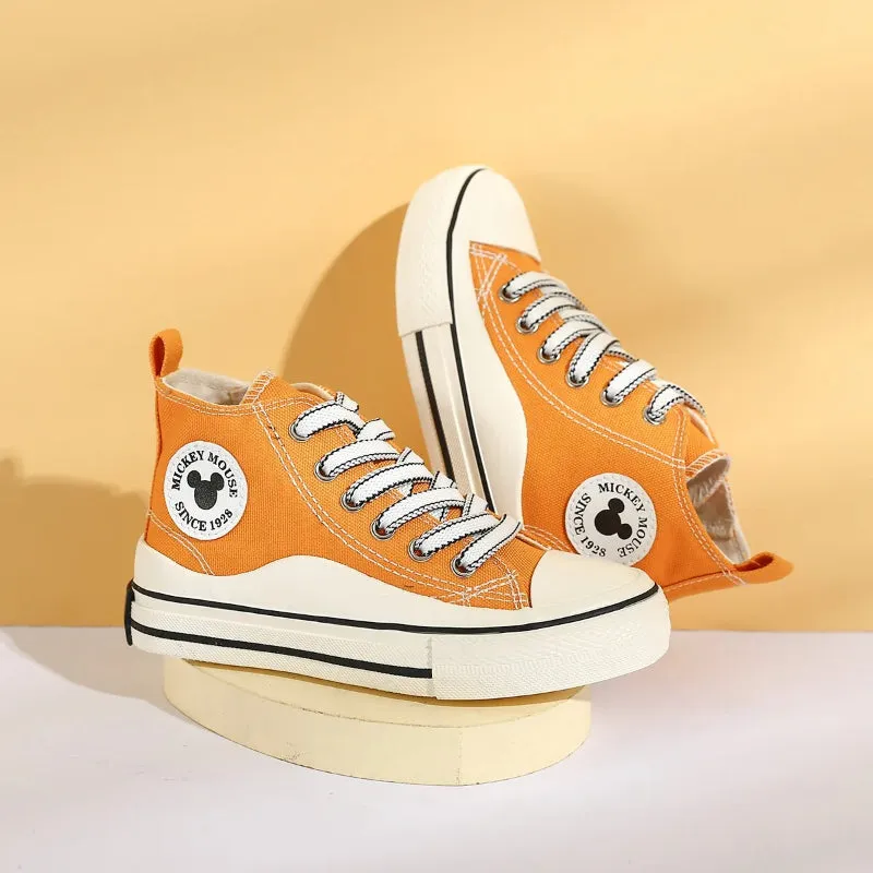 Cartoon Mickey High Top Sneakers Shoes