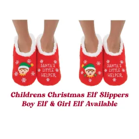 Children's Christmas Elf Slippers
