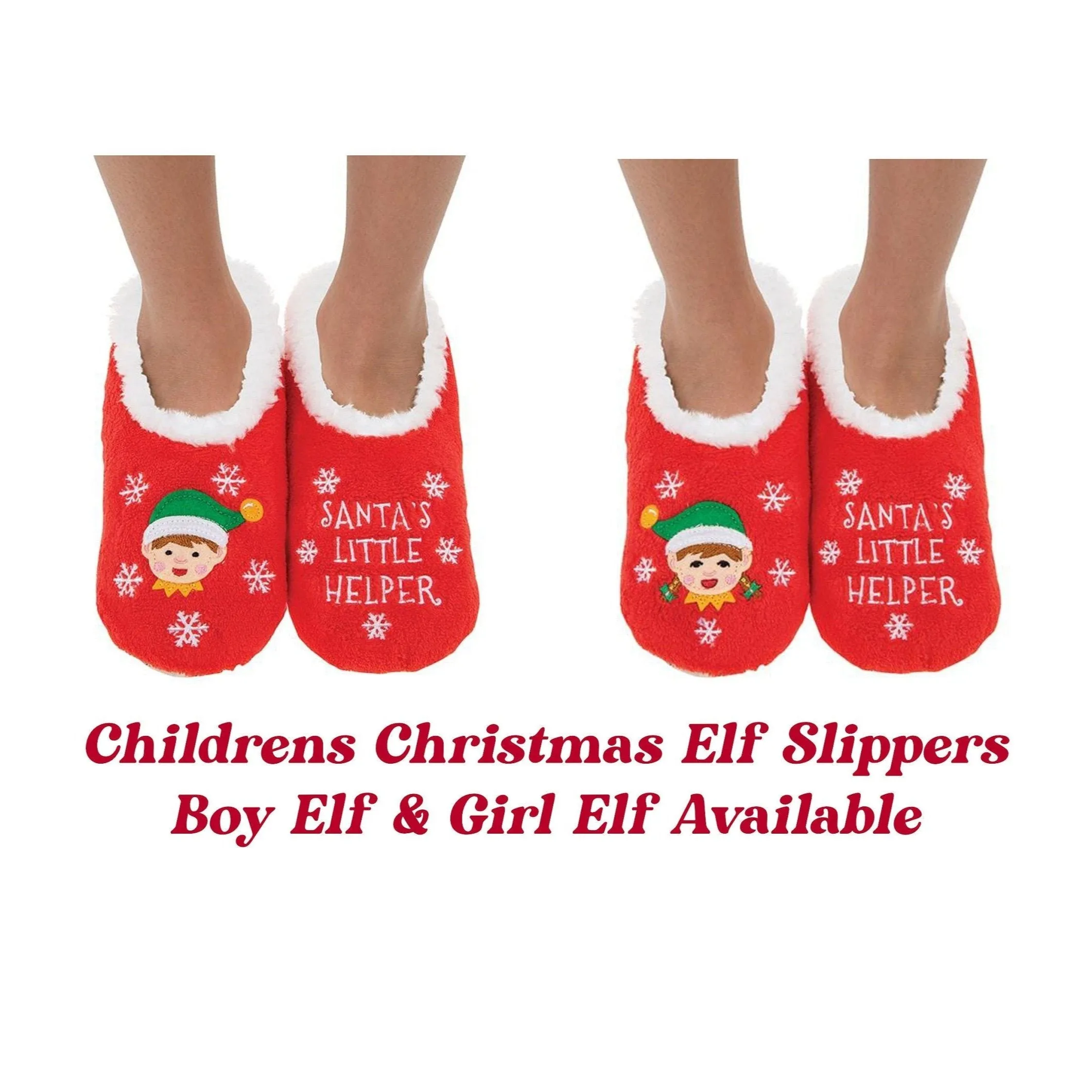 Children's Christmas Elf Slippers