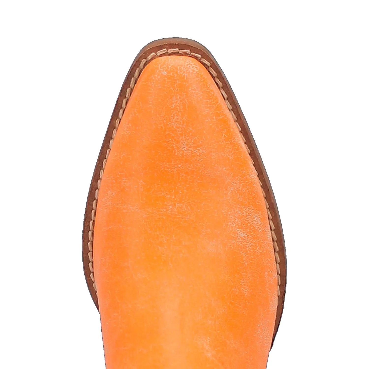 Dingo Womens Fine N Dandy Bootie Orange Leather Fashion Boots
