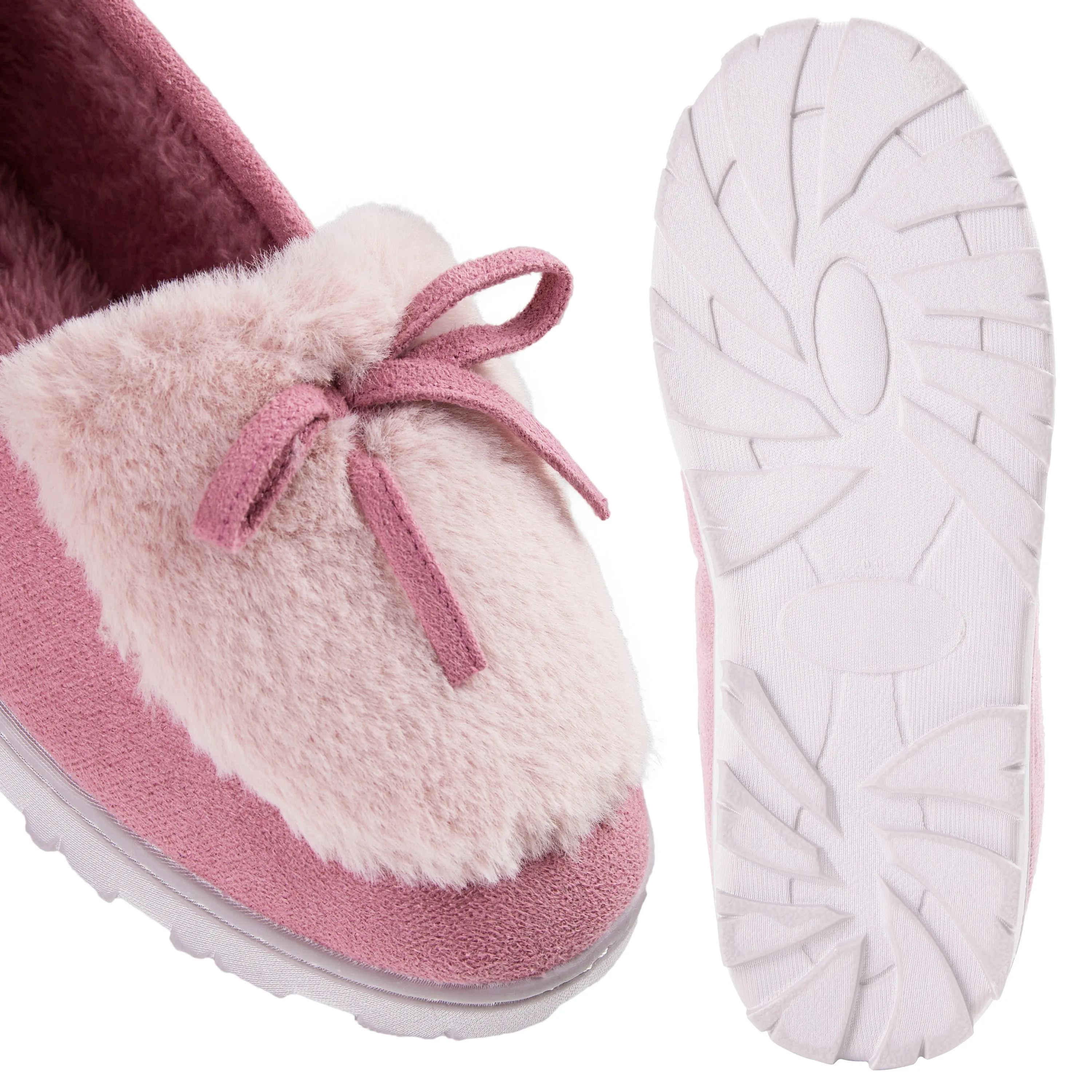 DUNLOP Slippers Women - Fluffy Indoor House Shoes