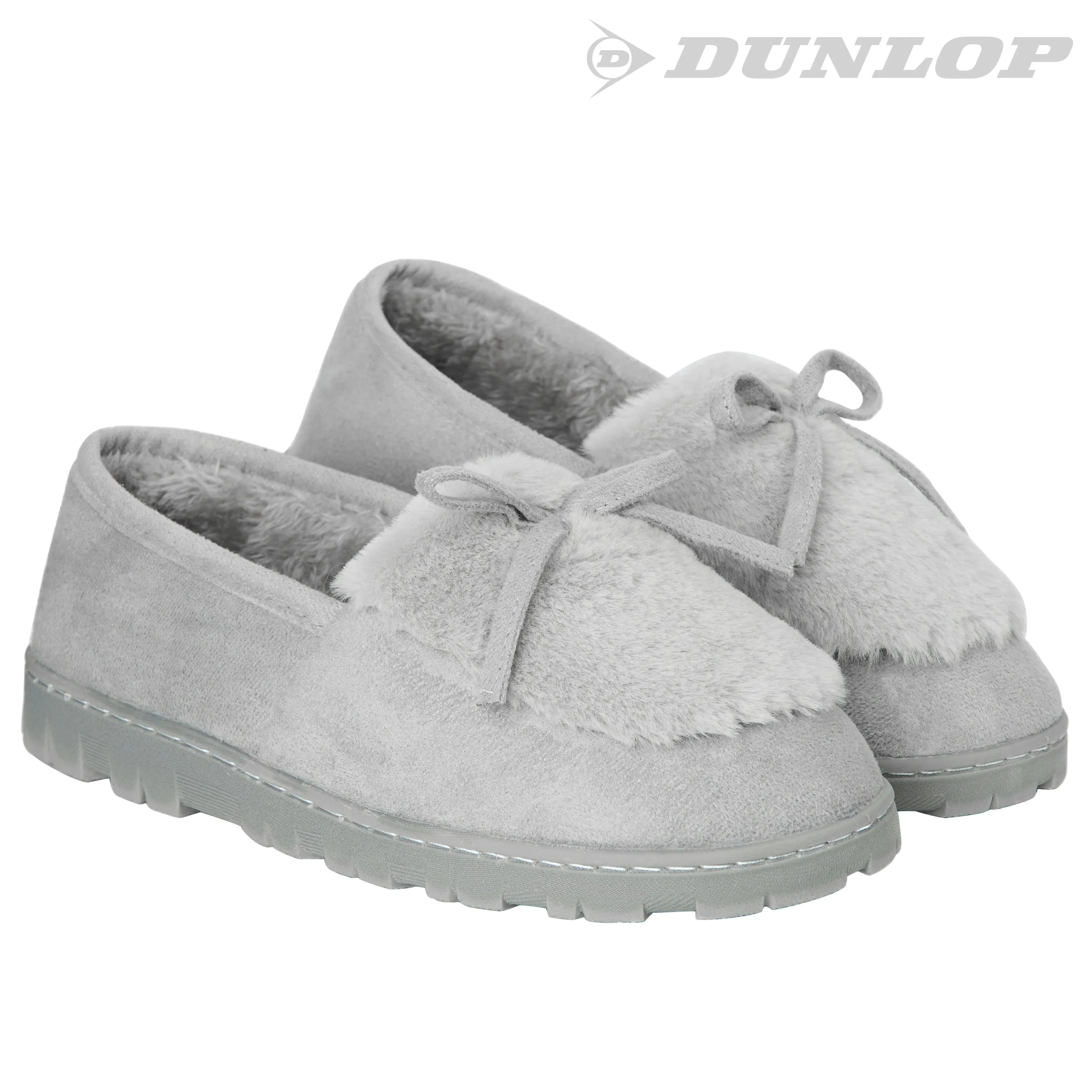 DUNLOP Slippers Women - Fluffy Indoor House Shoes
