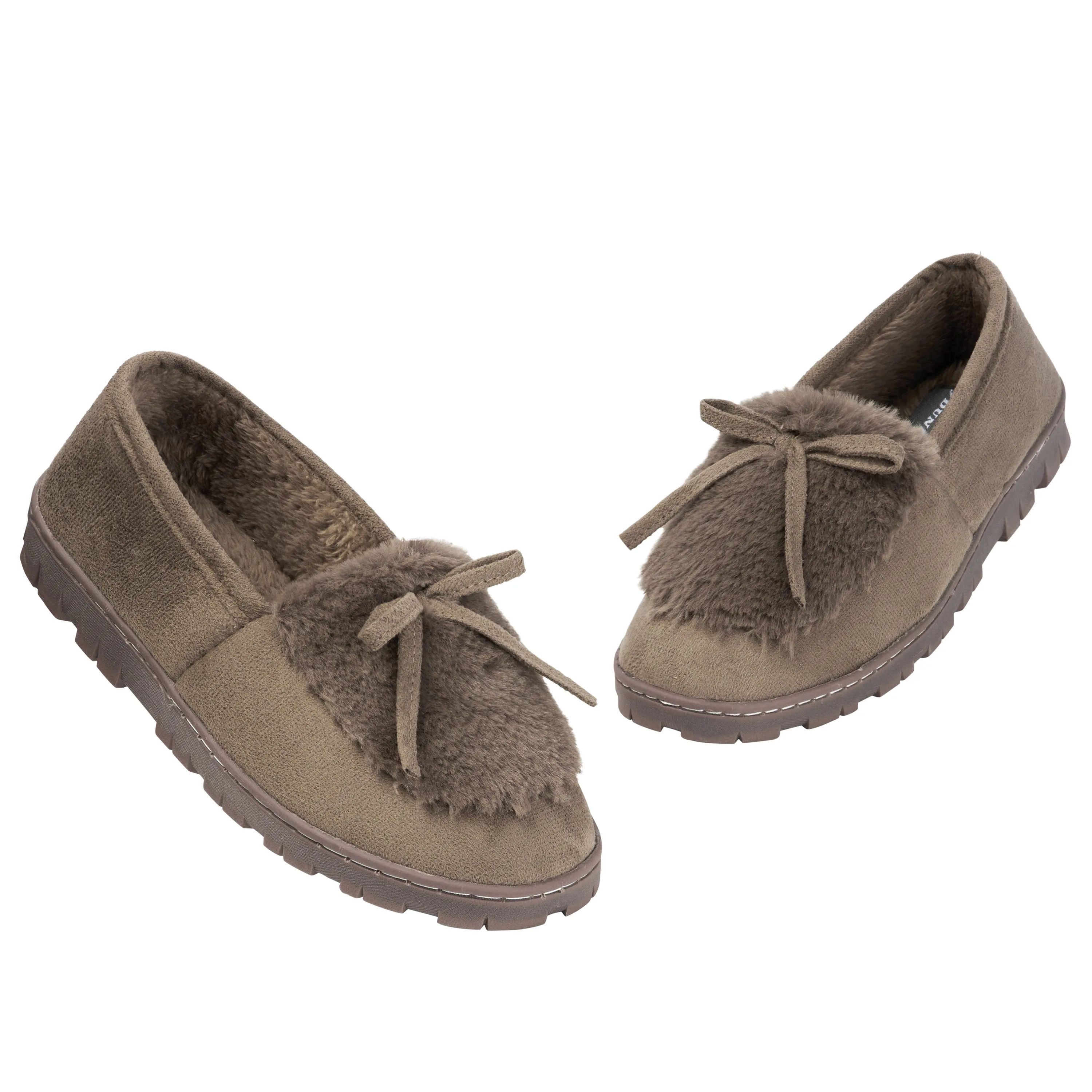 DUNLOP Slippers Women - Fluffy Indoor House Shoes
