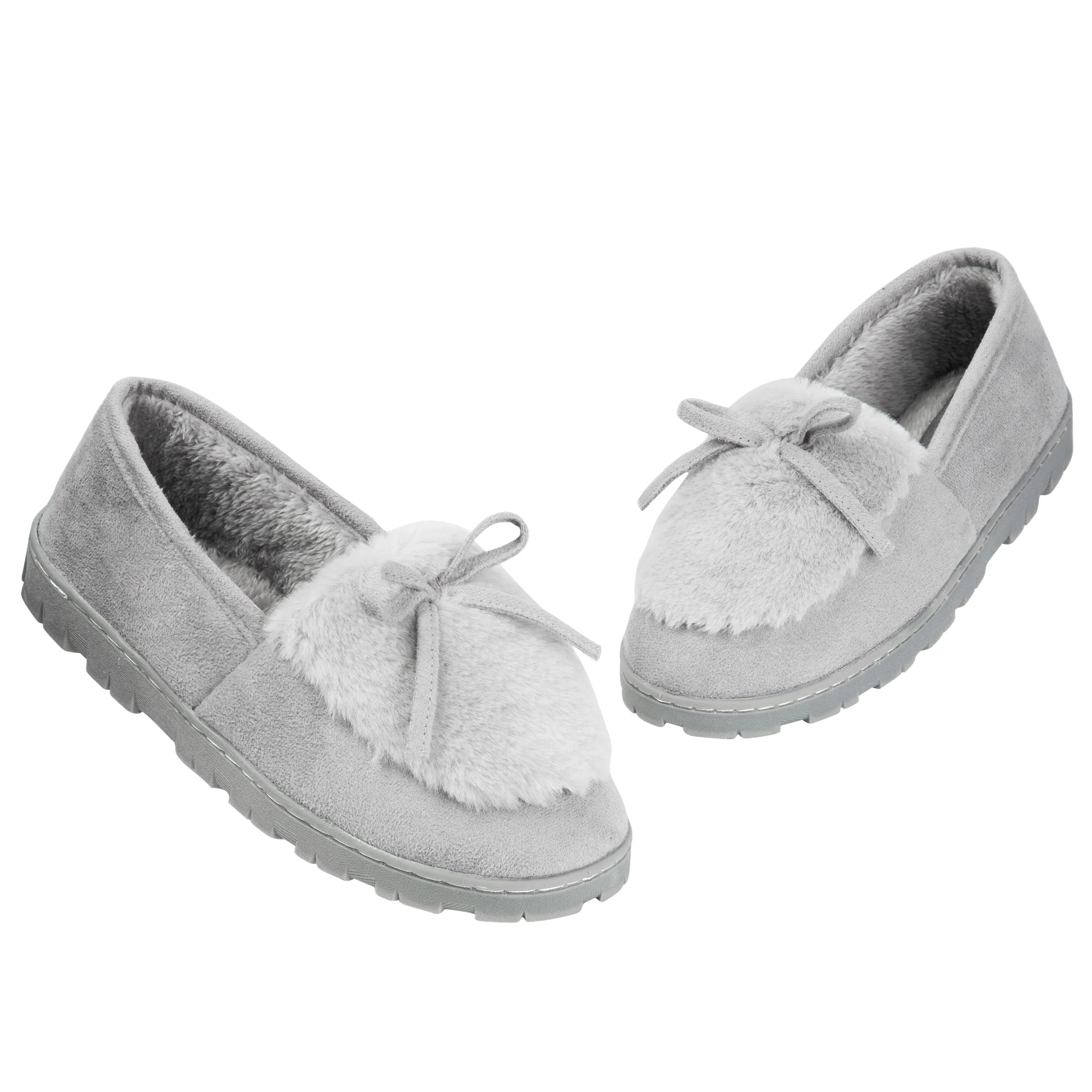 DUNLOP Slippers Women - Fluffy Indoor House Shoes