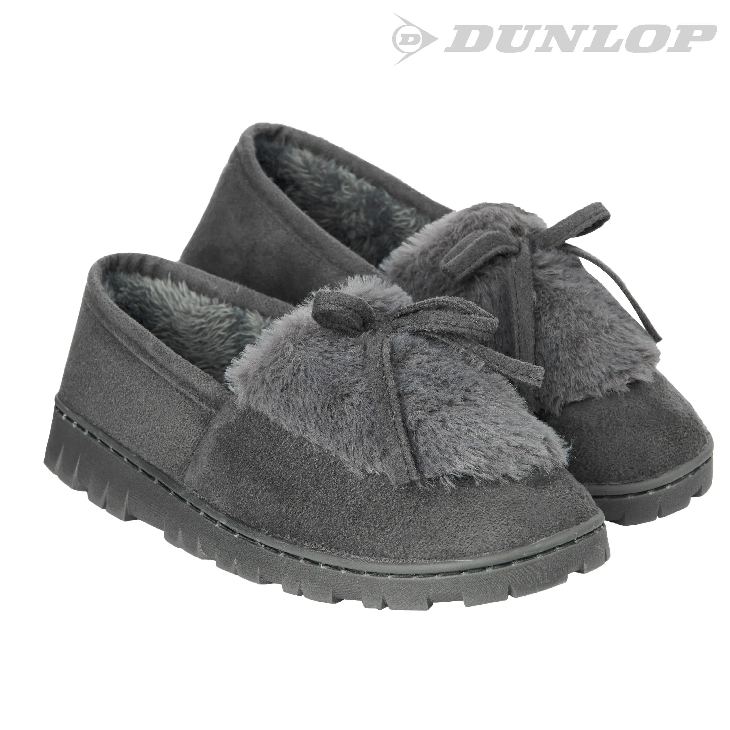 DUNLOP Slippers Women - Fluffy Indoor House Shoes
