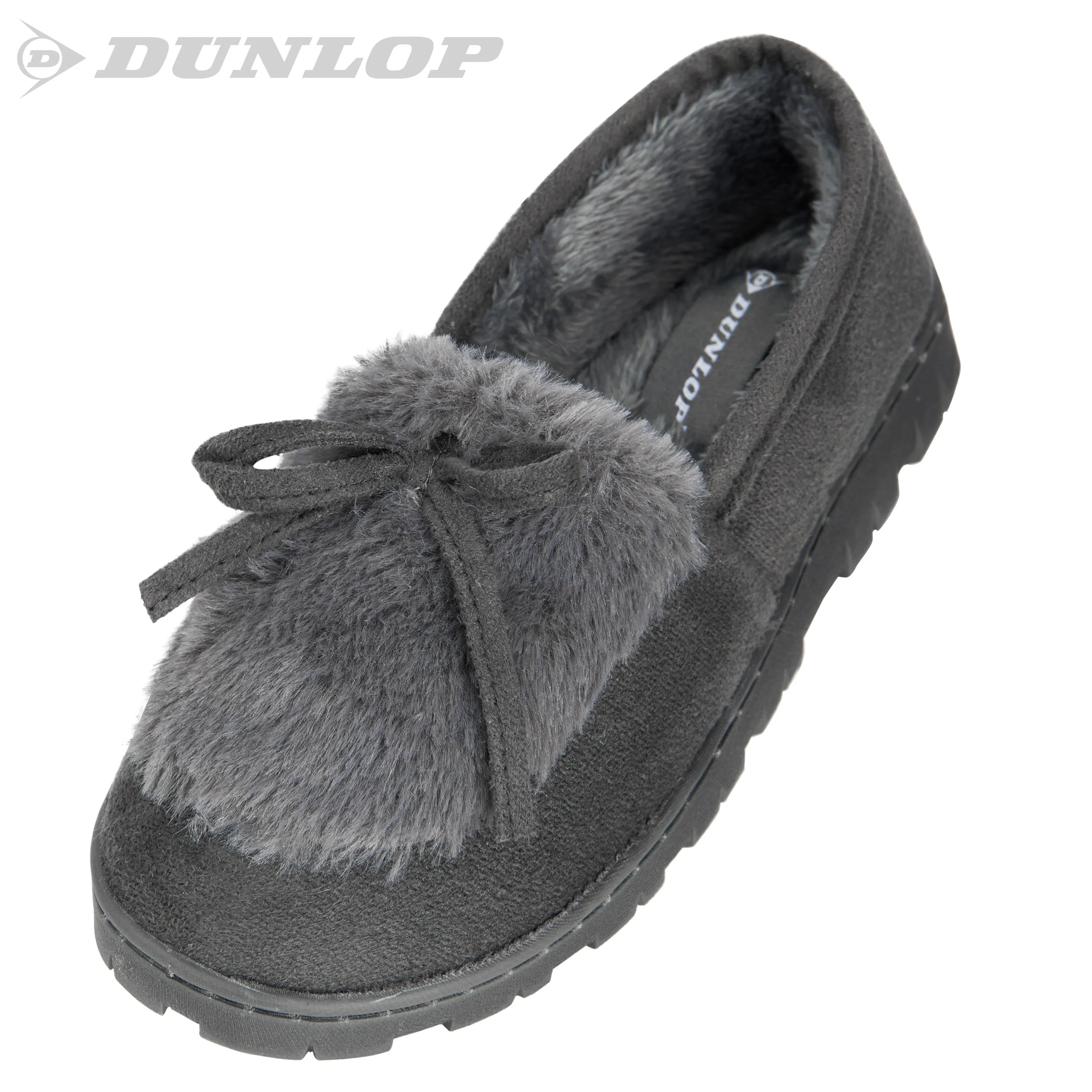 DUNLOP Slippers Women - Fluffy Indoor House Shoes