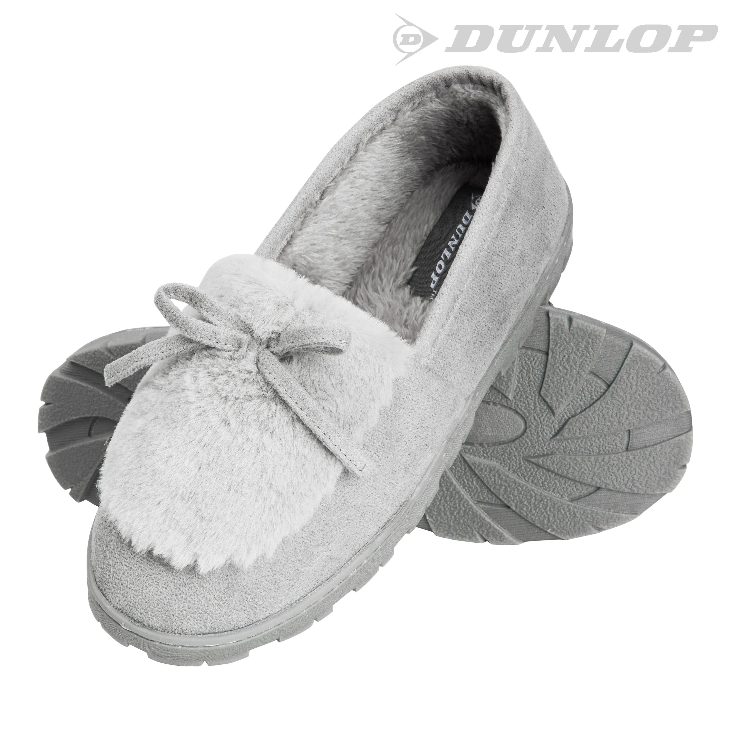 DUNLOP Slippers Women - Fluffy Indoor House Shoes