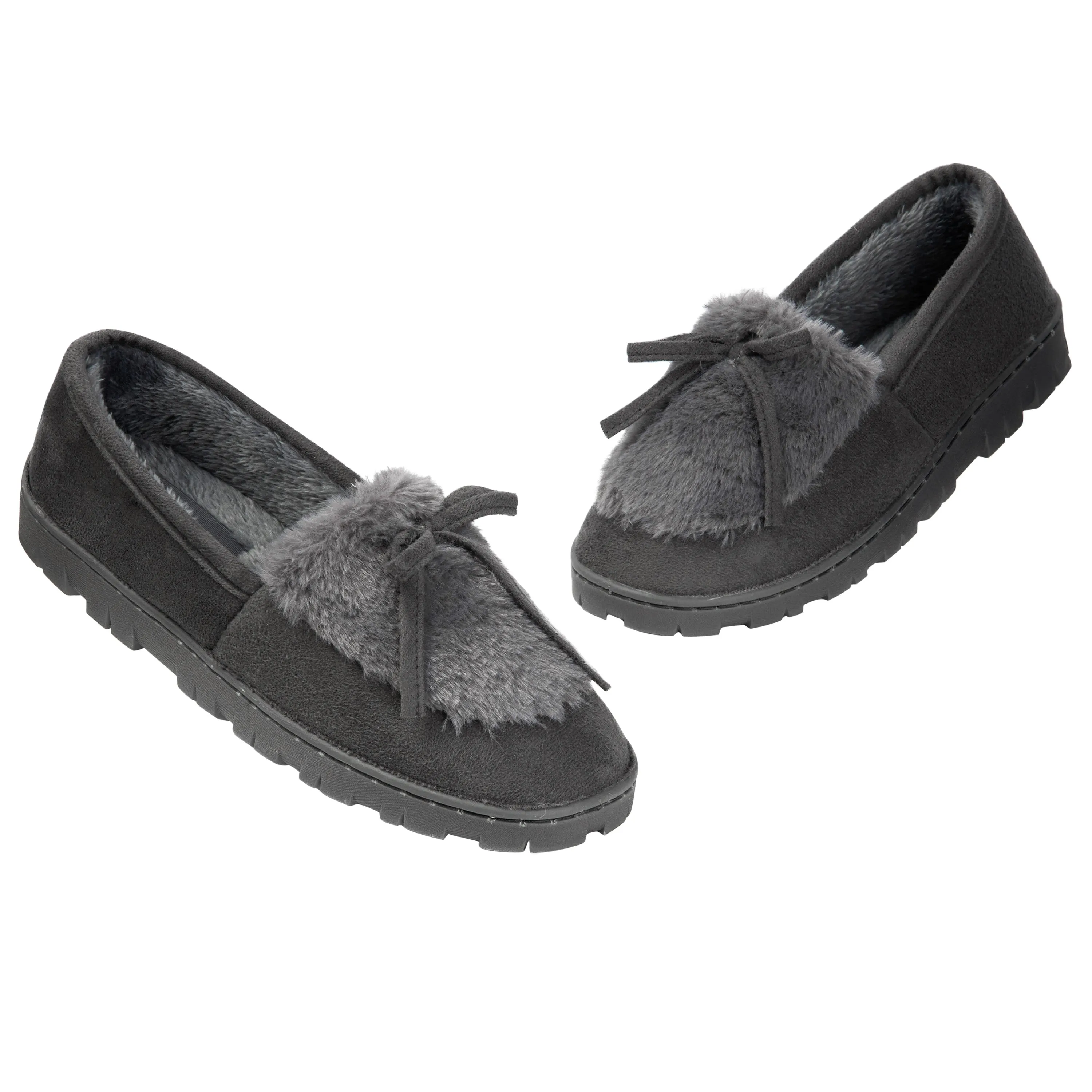 DUNLOP Slippers Women - Fluffy Indoor House Shoes