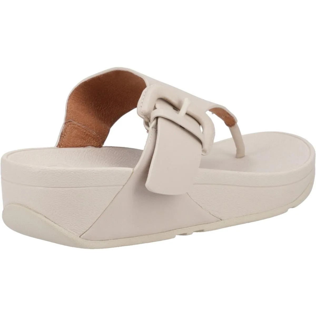 Fitflop Lulu Buckle Toe Post Sandals Stone Beige