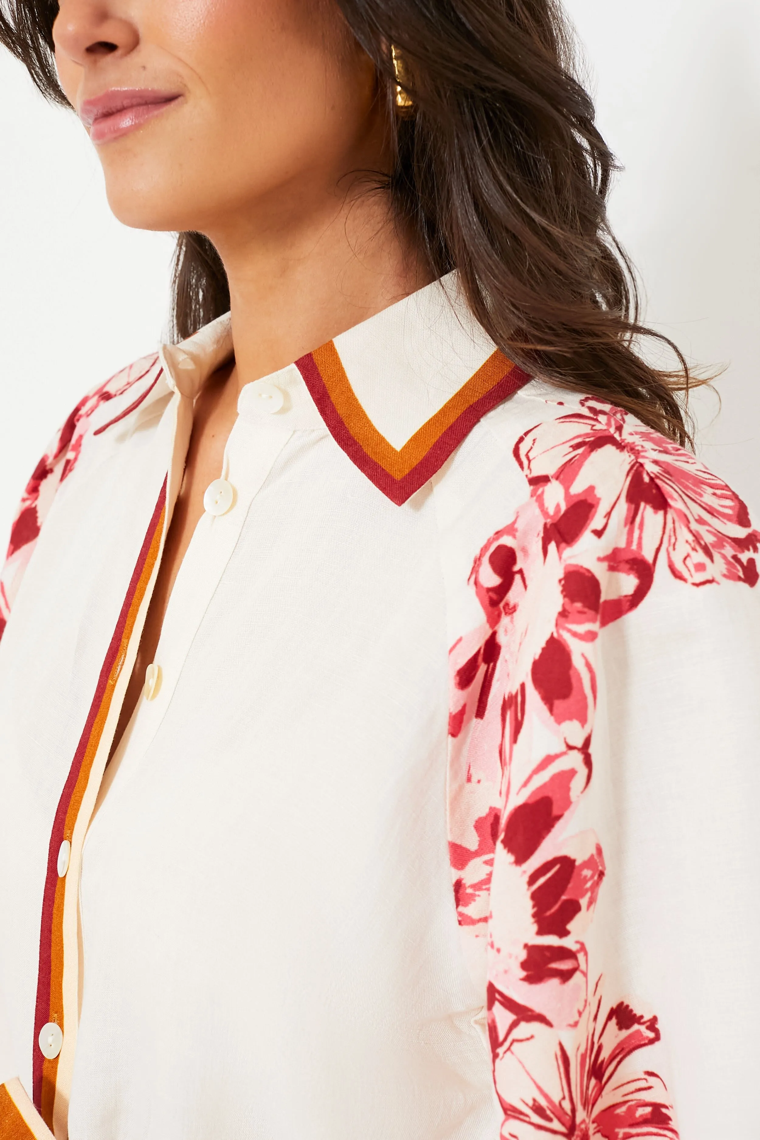 Flower Tiger Nude Tunic