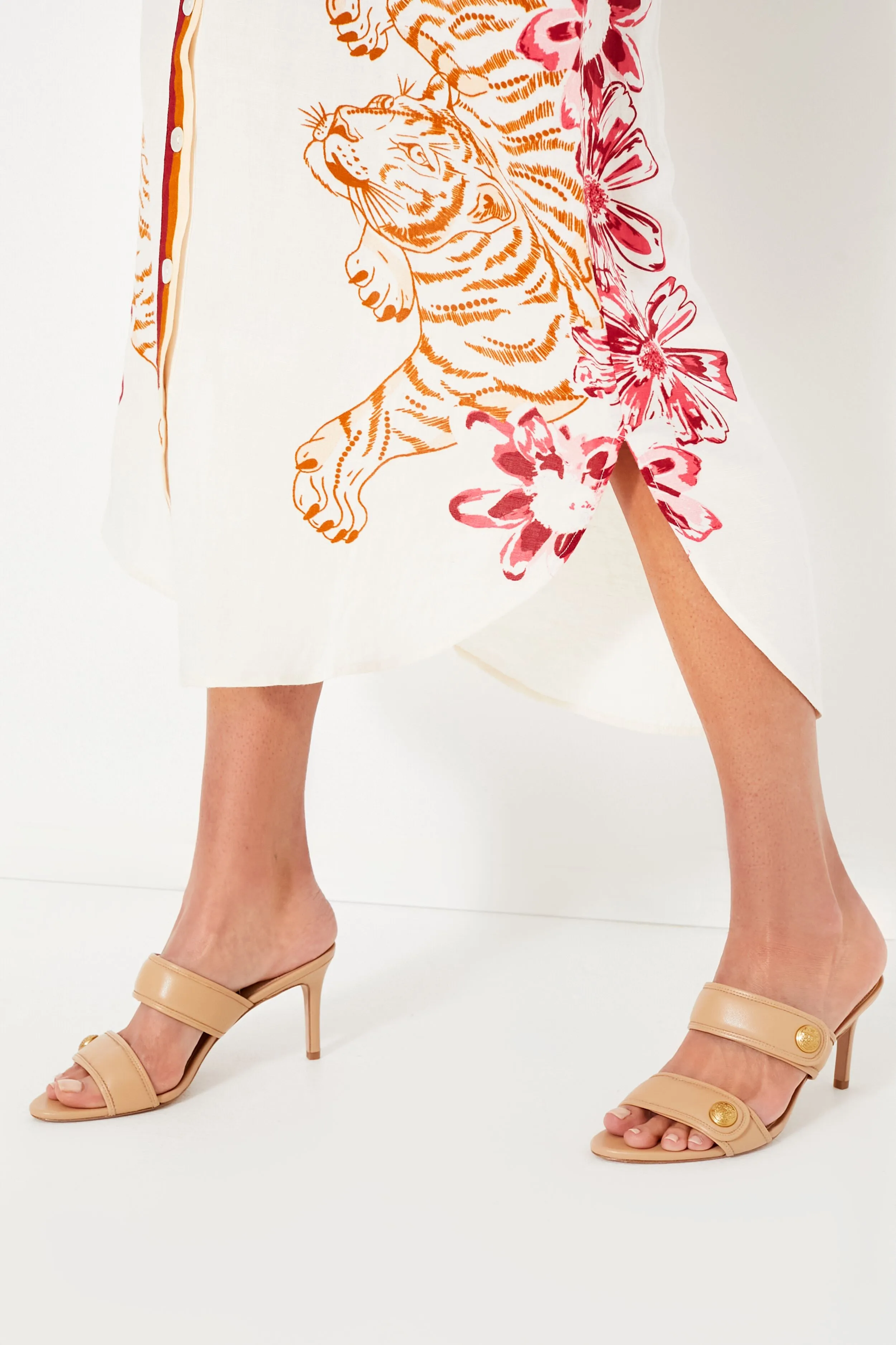 Flower Tiger Nude Tunic