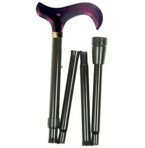 FOLDING CANE FANCY ACRYLIC-AMETHYST