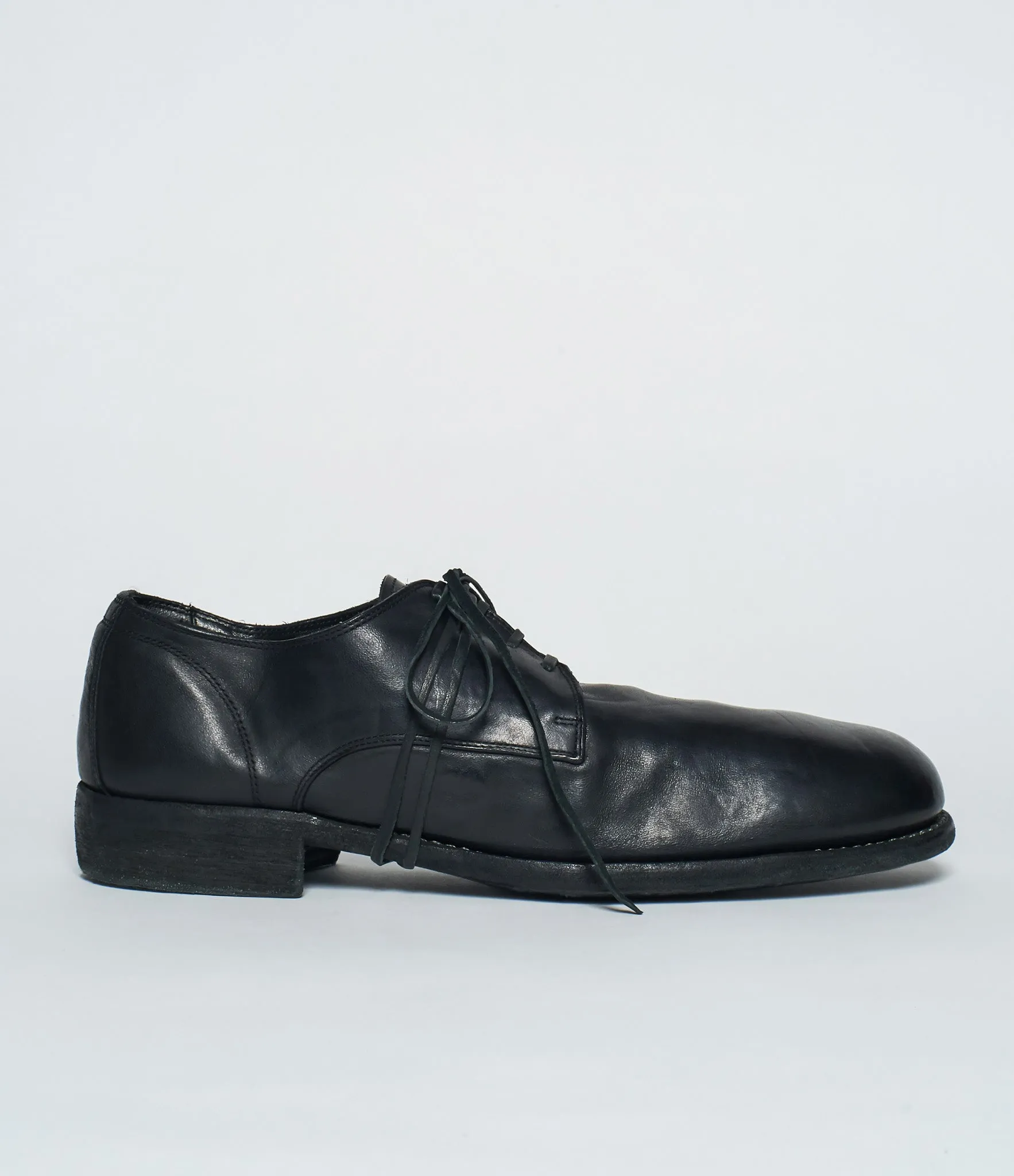 Guidi Mens 992 Black Baby Calf Full Grain Derby