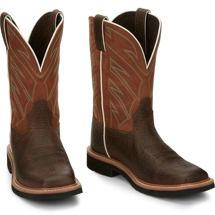 JUSTIN STAMPEDE SOFT TOE WORK BOOT