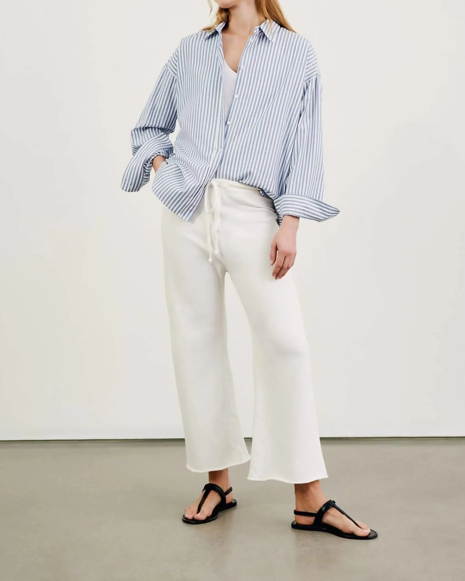 Kiki Sweatpant In Chalk | Chalk