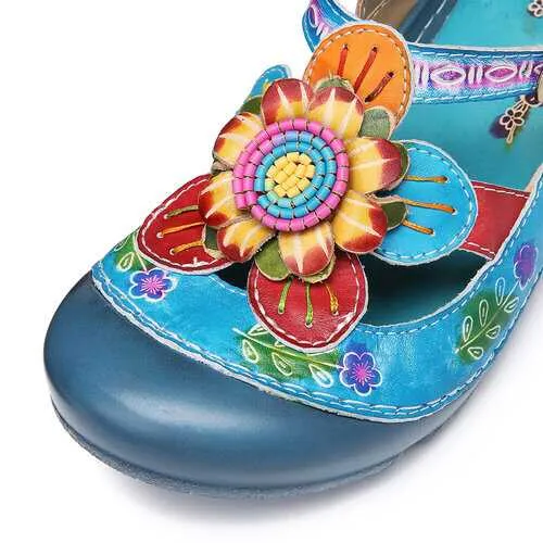 Leather Slingback Sandals Mules