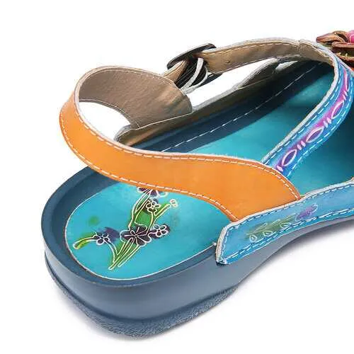 Leather Slingback Sandals Mules