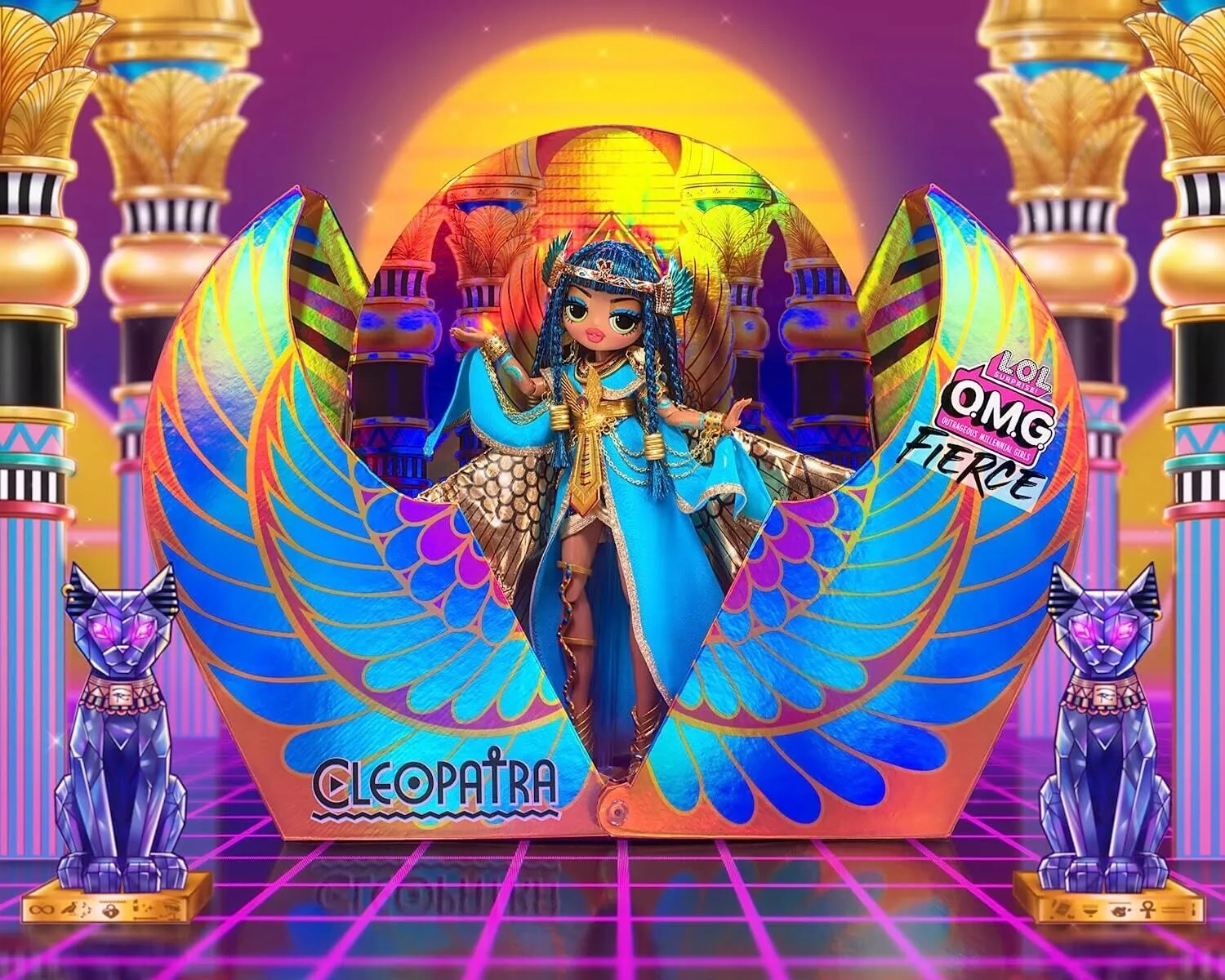 LOL Surprise OMG Fierce Limited Edition Premium Collector Cleopatra Doll Includi