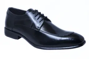 MEN'S GENUINE LEATHER DERBY FORMAL BLACK DRESS SHOES BY ENAAF #YS06BLK