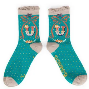 Powder Initial U Ankle Socks