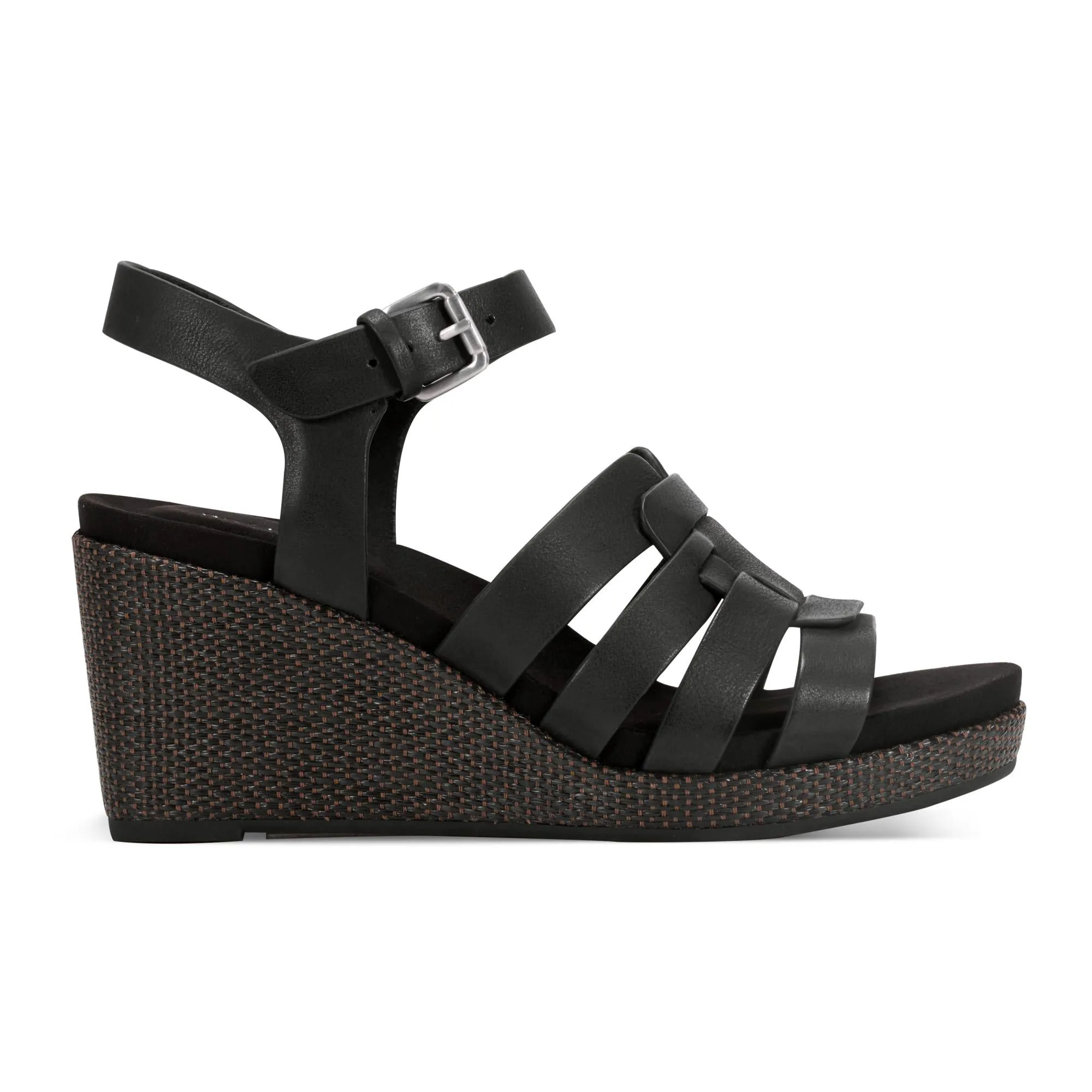 Rockport Women  BESSA WEDGE BLACK/TRIVERIO LEATHER GR
