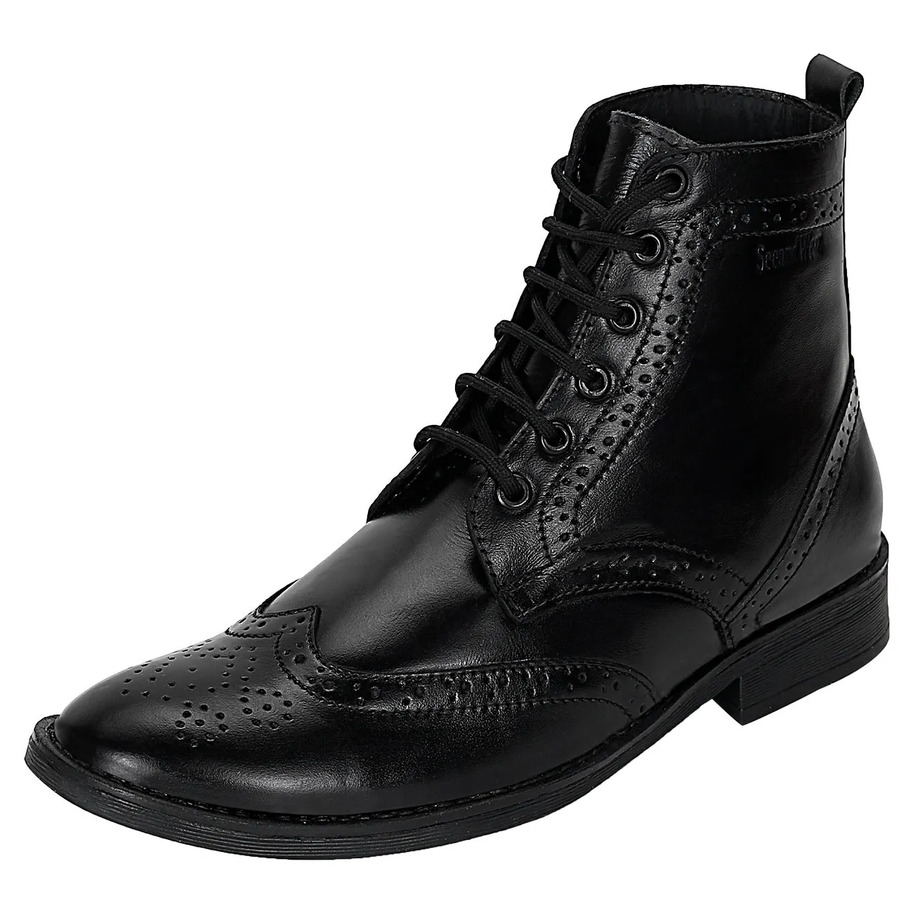 Seeandwear Leather Brogue Boot