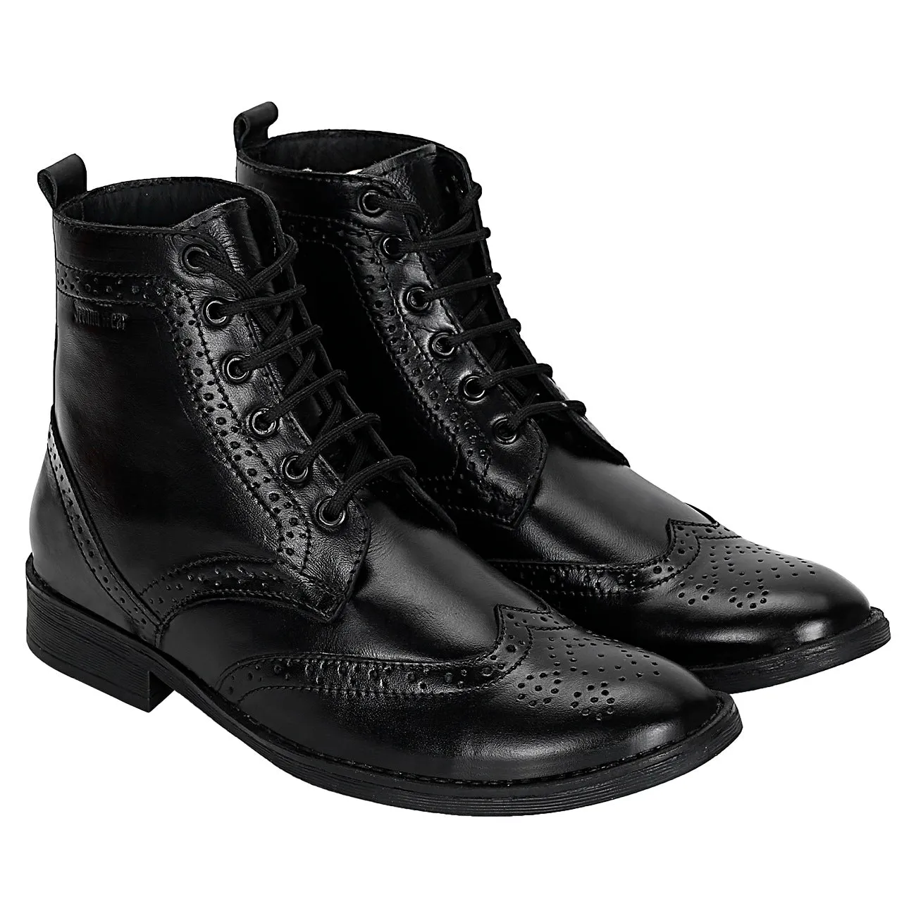 Seeandwear Leather Brogue Boot