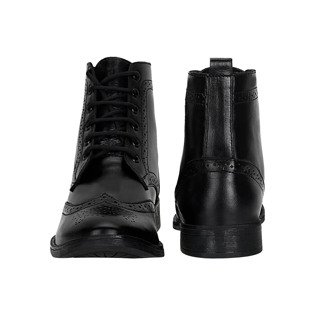 Seeandwear Leather Brogue Boot