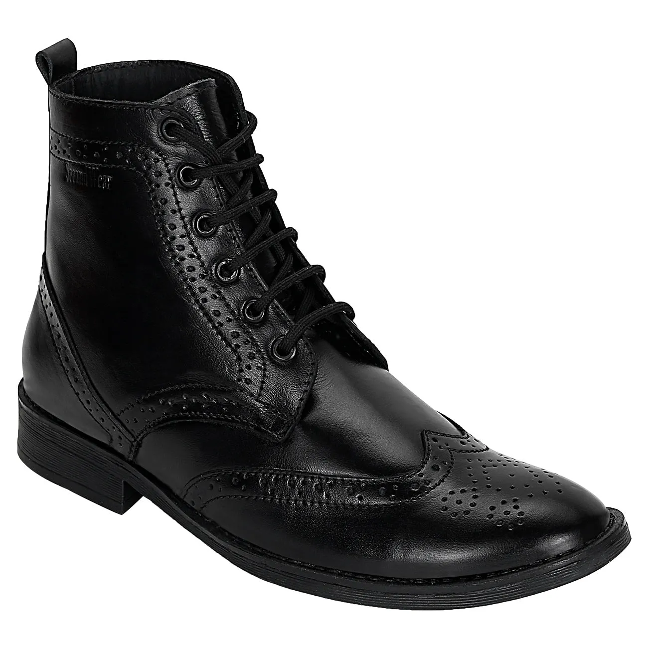 Seeandwear Leather Brogue Boot