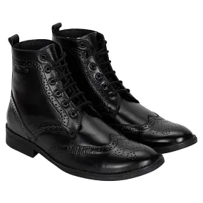 Seeandwear Leather Brogue Boot