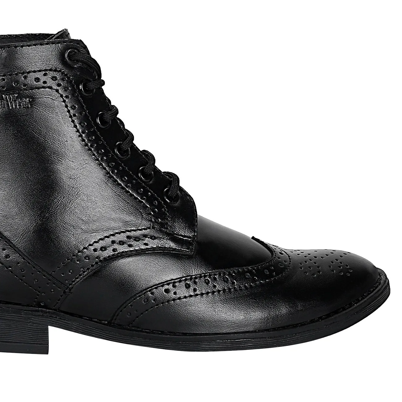 Seeandwear Leather Brogue Boot