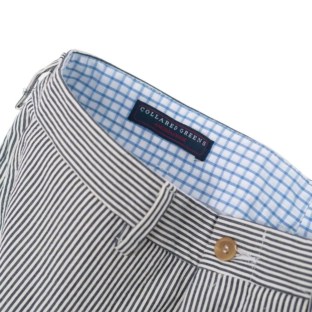 Shem Creek: Seersucker Shorts - Navy