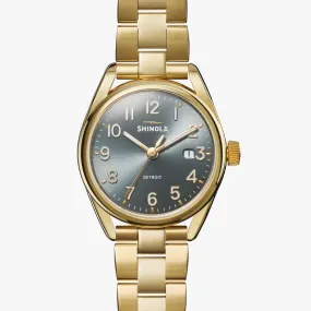 Shinola: Derby 3HD, Gold Bracelet