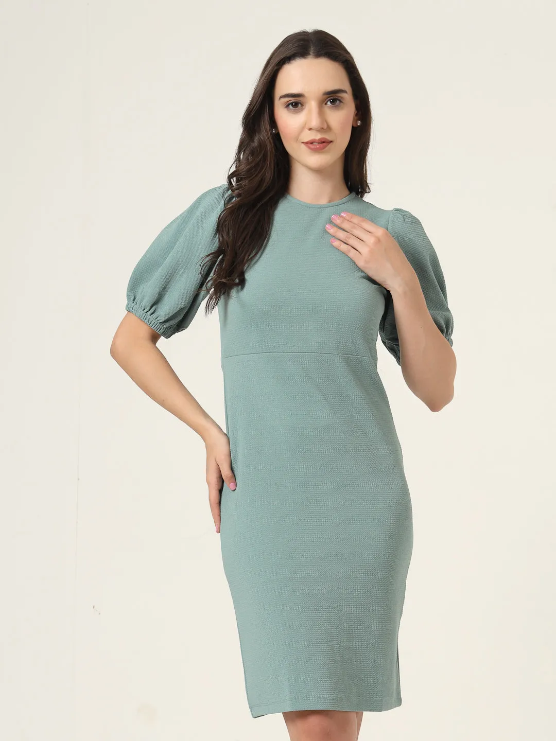 Style Quotient Women Green Knee Length Dress