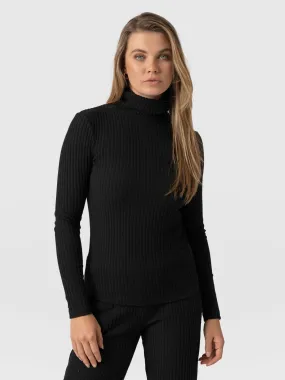 Tempest Roll Neck - Black