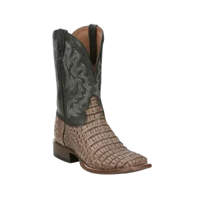 Tony Lama Men's Marfa Caiman Bone Square Toe Boot