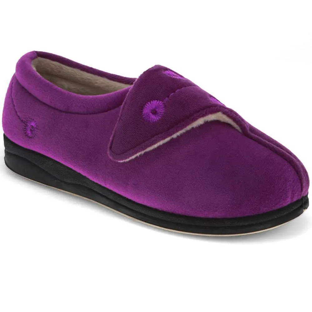 Wide Fit Antibacterial Slippers - QING32015 / 319 076