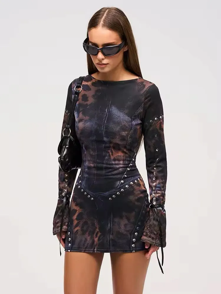 Wild Night Mesh Mini Dress